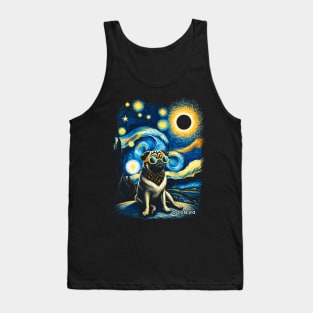 Pug Eclipse Prowess: Stylish Tee Featuring Charming Pug Pals Tank Top